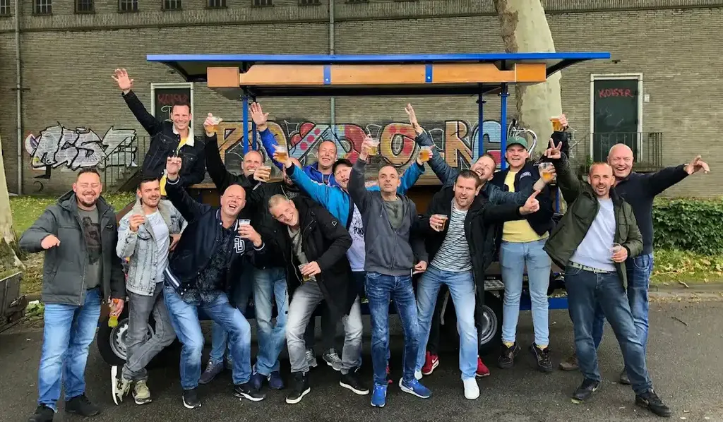 Stag do group in Amsterdam